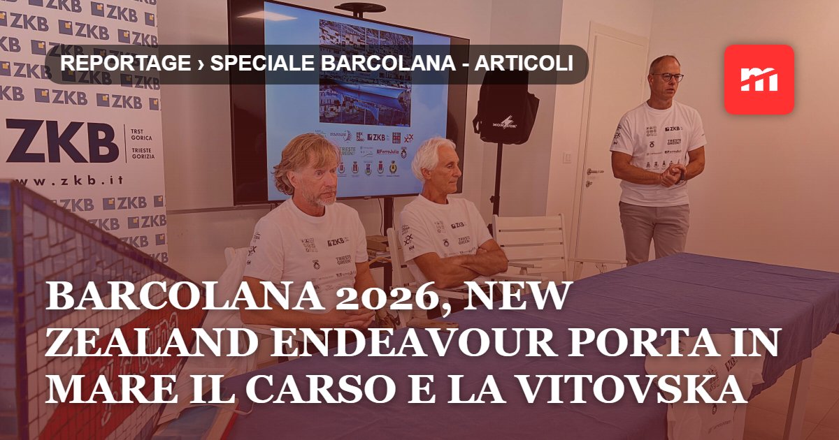 Barcolana 2026, New Zealand Endeavour porta in mare il Carso e la Vitovska