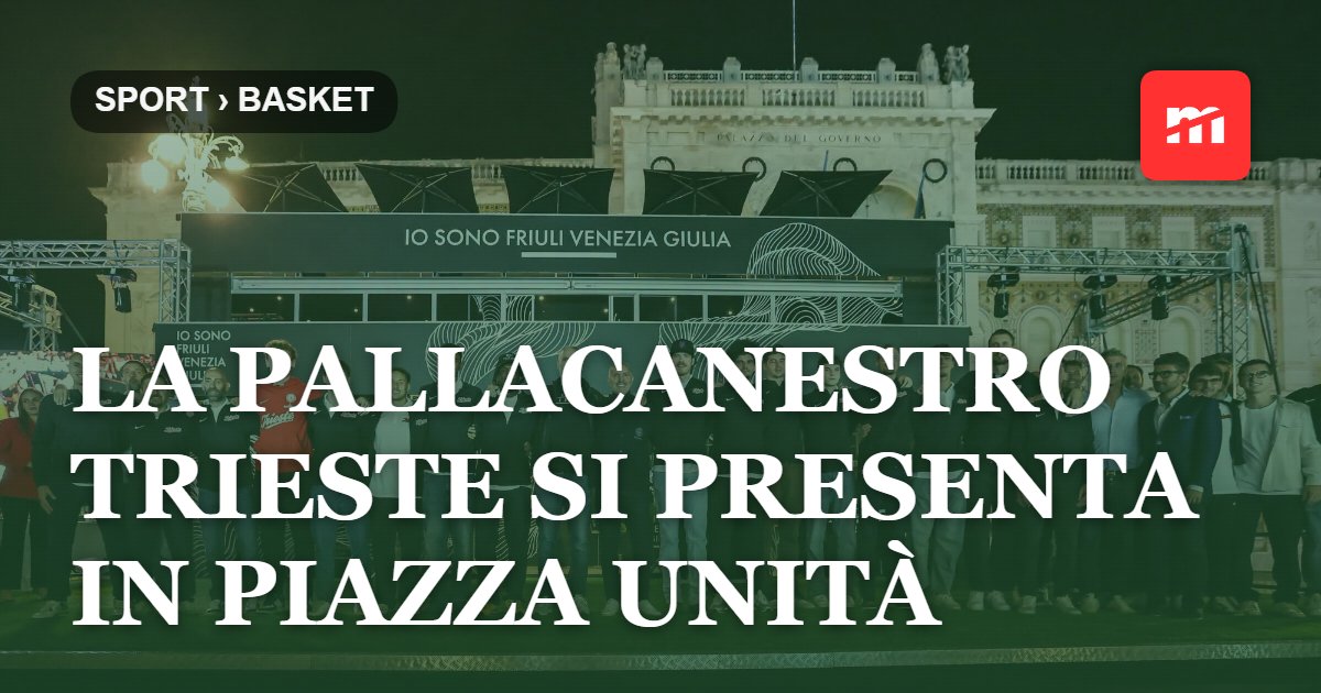 La Pallacanestro Trieste si presenta in Piazza Unità