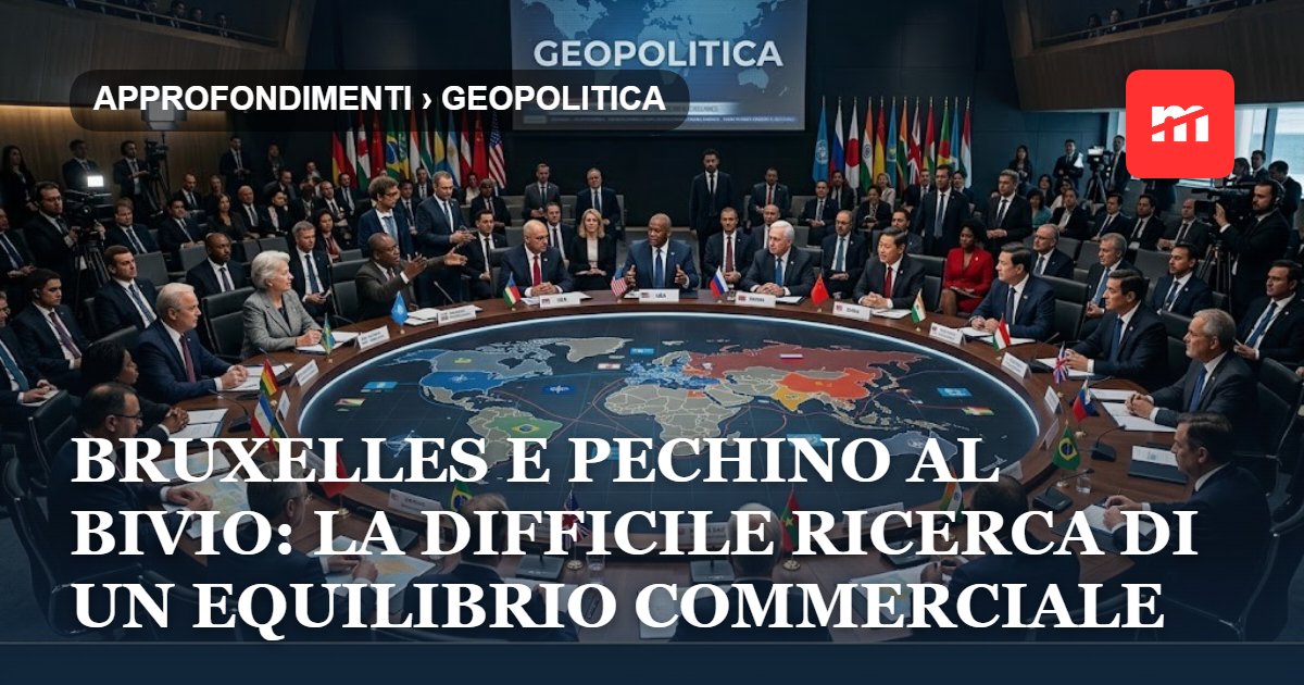 Bruxelles e Pechino al bivio: la difficile ricerca di un equilibrio commerciale tra dazi e divisioni interne