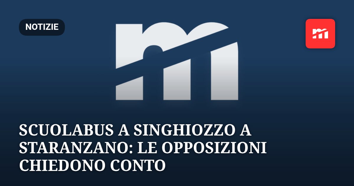 Scuolabus a singhiozzo a Staranzano: le opposizioni chiedono conto all'amministrazione