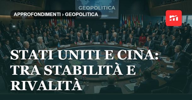 Stati Uniti e Cina: tra stabilità e rivalità