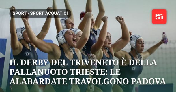 Il derby del Triveneto è della Pallanuoto Trieste: le alabardate travolgono Padova