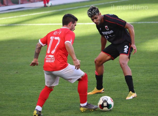 Iotti in azione nella sfida contro il Fiorenzuola